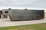 42' Aluminum Race Trailer w/ Bathroom Package - 12402  