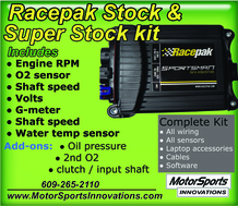 Racepak Stock / Super Stock data logger kit