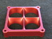 BILLETTAPERED CARB SPACERS HOLLEY 1475