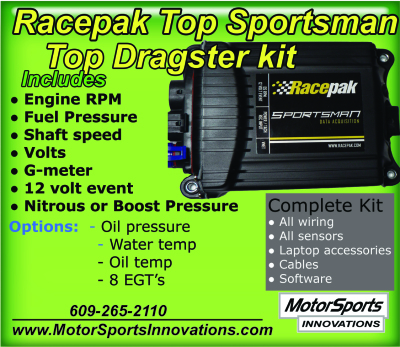 Racepak Top Sportsman data logger kit