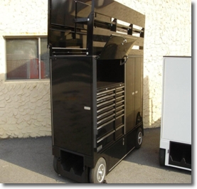 Lg PitBox with Seat Top Tool Box
