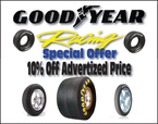 10% off on all Goodyear Drag Racing Tires for Sale 